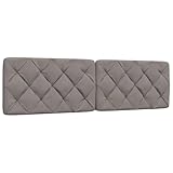 SKM Kopfteil-Kissen Taupe 180 cm Stoff,Möbel,Betten & Zubehör,Kopf- & Fußenden,Taupe,3.1KG,4019237