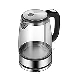 FDHESAR Wasserkocher, für Kochwasser, Glas, Edelstahl, LED-Teekanne, 7 l, Temperaturkontrolle, Anti-Trocken-Wasserkocher für Kaffee und Tee