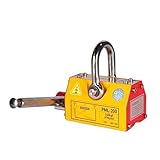 CSPJPIZIYB Magnetheber, Hebemagnet mit Entriegelung, Magnete Stark Spreizer, Hochleistungsmagnet für Hebezeug, Werkstattkran, Block, Brett(200kg/440lb)