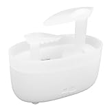 Jiawu Großer Nebel-Ultraschall-Luftbefeuchter für den Schreibtisch – Innovatives Landschaftsdesign – Leiser Betrieb – Ideal für Zuhause (WHITE)