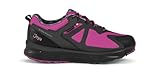 JOYA Veloce STX Pink - Pink-schwarzer Damen Sneaker aus Ripstop-Nylon-Mesh zum Schnüren.