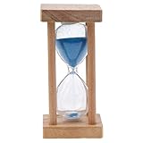 Gazechimp 5 Minuten Holz Sanduhr Sanduhr Sanduhr Eieruhr Küchenuhr Glas Geschenk, Blau