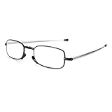 FAXIOU Polarisierte Sonnenbrille, photochromatisch, Lesebrille, faltbar, faltbar, kompakt, Fahrradbrille für Damen und Herren, Silberfarben, 3.5 x