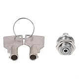 Zilimontt Elektrisches Kastenschloss aus Zinklegierung mit Pflaumenblüten-Schlüsselloch für Briefkasten, Schrank, Chassisschrank und Werbelichtbox, dauerhaftes Anti-Rutsch-Mutter-Design mit 2 (A)