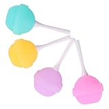 FIXOSHEE 4 Stück Silikon Eiswürfelform Lutscherform Eisball Maker für DIY Eis Am Stiel Cocktail Eiswürfelbehälter Bpa frei Kältebeständig Platzsparend für Zuhause