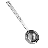 Kaffeelöffel,Messlöffel,LöFfel Edelstahl Coffee,Kaffee für Gramm Measuring Scoop,Spoon Dosierlöffel Portionierer,Spoons aus Kaffeelot,Stainless Steel Kaffeedosierer,30ml Edelstahl-Messlöffel