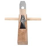 iplusmile Handhobel mit Kupferintarsie 250mm Verstellbarer Schreiner Trimmhobel für Präzise Holzbearbeitung Stabile Hobelbank für Heimwerker und Tischler