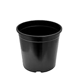KAGM Blumentopf Containertopf Anzuchttopf Pflanztopf Pflanzcontainer Blumenmkübel Schwarz 17cm