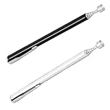2 Stück Teleskop Magnet Stabmagnet Ausziehbar Magnetstab Bis Zu 65 CM Magnetic Pick-Up Tool Magnetheber Edelstahl Magnetgreifer Für Schrauben Mutter Schlüssel Metallteile