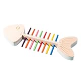 Fischgräten-Kinderspielzeug – Lernspielzeug für Feinmotorik und Formanpassung | Buntes Zahlen-Lernspiel, verbessert die Hand-Auge-Koordination, lehrt Farben und Formen, ideal für Kinder ab 3 Jahren