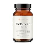 Melatonin 0,5 mg + Vitamin B6 & B12 – 365 Tabletten (Jahrespackung) – Laborgeprüft – Hergestellt nach geprüften Produktionsstandards