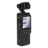 Dpofirs Körperkamera mit Videoaufzeichnung, Anti -Shake Small Body Cam mit 270 ° Rotierender, Tragbarer Kamera für Sport, Radfahren, Haustiere, Travaling, 256 GB Erweiterbar
