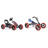 BERG Pedal-Gokart Reppy Rebel mit soundbox | KinderFahrzeug, Tretfahrzeug mit hohem Sicherheitstandard, von 2.5-6 Jahren, Rot/Schwarz & BERG Pedal-Gokart Buzzy Nitro, von 2-5 Jahren, Schwarz/Rot/Blau