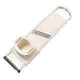 Qutalmi Knoblauchschneider, Knoblauchschneider Superdünn - Lebensmitteltaugliches, ultradünnes Knoblauch-Vorbereitungswerkzeug aus Edelstahl | Multifunktionales Knoblauchwerkzeug, Gemüsehacker,