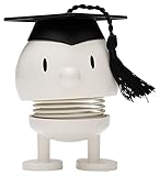Hoptimist IQ Bumble Bestandene Prüfung Geschenk, Graduation Deko zum Abi, Glücksbringer Prüfung oder Süßes Abitur Geschenk, 6,3 x 6 x 7,4 cm, Small, Weiß