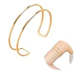 CYXZMYA 1 Stück Einstellbar Armreif Gold,Runder Oberarmreif Gold,Einfache Oberarm Wickelarmband Doppelschleife,Geeignet für Männer und Frauen,Kann Als für Lhre Frau,Freunde,Familienmitglieder.