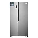 Gorenje NRS 918 EMX/Side by Side Kühl-Gefrierkombination /NoFrostPlus/Inverter-Kompressor /178,6 cm/185 l Gefrierteil/ 334 l Kühlteil/ 309 kWh Jahr, Edelstahl- Look , 91 cm Breite [Energieklasse E]