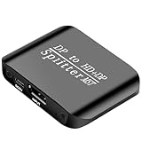 Umschalter, 4K Verteiler, Monitor Verteiler mit Split-Display für Zwei Bildschirme – für PC Laptop und Präsentationen im Homeoffice