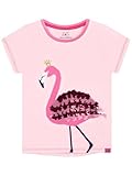 Harry Bear Mädchen Tshirt | Flamingo T-Shirt Kinder | Süßes Tshirt Mädchen | Kinder T Shirt Für Den Sommer | Rosa 116