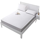 WESIEVYA 1Stk Stilleinlage wasserabweisender Matratzenbezug gesteppter Matratzenbezug Kinderbettmatratzen Matratze Pee Matress wasserdichte Mattenabdeckung Weiß