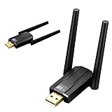 USB Bluetooth Adapter 5.4 für PC, 150M Langstrecken Netzwerkadapter Bluetooth Dongle Bluetooth Stick Plug and Play für Maus, Tastatur, Kopfhörer, Handy, Tablet, Controller für Windows 11/10/8.1