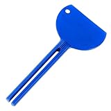 Zahnpasta-Tubenpresse, Zahnpastapresse, manuelle Tubenpresse mit Rollen, Spender für Zahnpasta aus Metall, spart Zahnpasta, Reinigungscremes