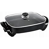 Shov Bratpfanne MG-3040 – Multifunktionale Elektropfanne - Pizzapfanne, Partypfanne Ø30x40cm