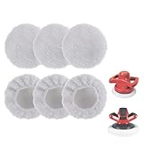 YAFLUG 6 Stück Polierhauben Set,220Mm-250Mm Lammwoll-Polierhauben,Polierhauben Für Einhell Akku-Autopoliermaschinen,Auto Polierpad,Kompatibel Ce-Cb 18/254 Li, Cc-Po 90
