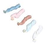 OVAQUIXI 5pcs Set Puppenhaarscheuter, 30 cm Länge Weiche Seidenpuppenverlängerungen Haarscheuchen für Handwerke, Vielseitige Verwendung, Breite Anwendung, Premium -Material, Multifunktionales