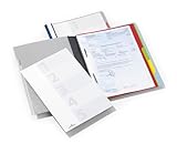 Durable Schnellhefter Divisoflex mit 5 Unterteilungen, mit Deckblatt und Beschriftungsstreifen, blau, 255706