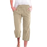 Chanpning Damen Hose Elegant Pant Lange Haremshose Damen Freizeithose Schlupfhose Strandhose Sommerhosen Damen Leicht Mit Gemustert Lange Hose Sommerhose Damen