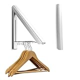 Klapphaken Kleiderwandhaken, Kleiderhaken Wand Klappbar, Aluminium Kleiderbügel Mit Kleiderhaken, Kleiderlüfter Wandgarderobe Haken Halter Für Badezimmer, Schlafzimmer Und Balkone