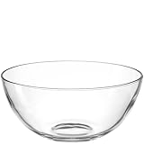 LEONARDO HOME Cucina Schale, 1 Stück, spülmaschinenfeste Salatschale, moderne Salatschüssel, hochwertige Schale, lebensmittelechete Schüssel, Höhe 13,6 cm, transparent, 066344