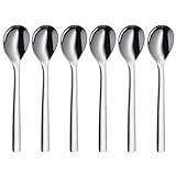WMF Nuova Eierlöffel Set 6-teilig, Cromargan Edelstahl poliert spülmaschinengeeignet, L 12 cm