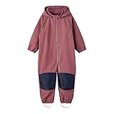 NAME IT Unisex Nmnalfa Softshell Suit Solid Fo Noos Regenanzug, Wistful Mauve, 122