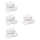 VILLCASE 4 Stück Mini-Waschmaschine Waschmaschinenreiniger Waschmaschine tief sauber Reiseberechter Waschmaschine Kleine Wäschemaschine Tragbares Waschgerät kleine Waschmaschine Abs Weiß