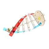 BESPORTBLE Holz DNA Modell DIY Bausatz Pädagogisches Biologie Lernspielzeug für Ab Jahren Fördert Feinmotorik Anschauliche Doppelhelix Struktur Sicherer Naturholz Bausatz für