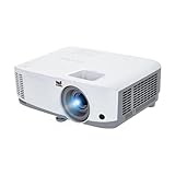 Viewsonic PA503W 3D Heimkino DLP Beamer (WXGA, 3.600 ANSI Lumen, HDMI, 2 Watt Lautsprecher, 1.1x optischer Zoom) weiß-grau