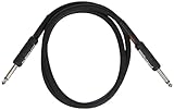 Roland Black-Serie Patch/Pedal-Kabel – 1m Instrumentenkabel – gerade/gerade 6,3-mm-Klinke – RIC-B3