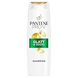 Pantene Pro-V Glatt & Seidig Shampoo 500ml für Krauses, Stumpfes Haar. Reinigt Sanft. Schützt die Haarbindungen. Ohne Silikone, Mineralöle und Farbstoffe. Active Nutri-Plex-Technologie