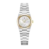 Jacques Du Manoir Horizon Ladies, Damen Armbanduhr, Quarz Analog, Edelstahl, 25mm, Edelstahlarmband, Silber, 5 bar, Zifferblattfarbe: Weiß, JWL05603