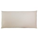 GIRAFFENLAND Bio Hirsekissen 40x80cm, Bio-Perkal + Bio Füllung, direkt befüllt | ungefärbt und ungebleicht | Schlafkissen, Kopfkissen