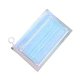 PURPLELILY Masken-Aufbewahrungstasche, Anti-Staub, Einweg-Gesichts-Schutztasche, tragbar, wasserdicht, Aufbewahrungstasche für Kinder, farblos