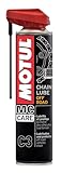Motul Ketten-Sprühfett für Offroad- und Gelände-Motorräder, Neon-Gelb für einfache Anwendung, Geeignet für O-Ring, X-Ring, Z-Ring Ketten, Wasserfest, Rostschutz, MC Care Chain Lube Road C3, 400 ml