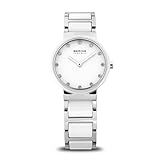 BERING Damen Uhr Quarz Movement - Ceramic Collection mit Edelstahl/Keramik und Saphirglas 10729-754 Armbandsuhren - 5 ATM