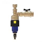 HOHOVYVY Magnetischer Schlammabscheider DN20 3/4 Zoll Mit Edelstahlgewebe Zur Schlamm Und Rostabscheidung Für Wand-Brennwertkessel Und Fußbodenheizung(Gold)