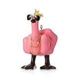 Jicyor Mittelfinger Ente, Wackeldackel fürs Auto Deko, Wackelfigur Auto Stinkefinger Mittelfinger Harz Ornament Lustige Mittelfinger-Entenstatue, Garten Decor Aesthetic Room Decor Ente(Rosa)
