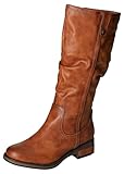 Mustang Damen 1293-612 Kniehohe Stiefel, Cognac, 39 EU