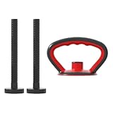 drburpily Verstellbare Hanteln mit Griffen für unterwegs – hochwertige Verarbeitung | Einfache Gewichtsverstellung, Verstellbarer Griff für Kettlebells, Schwarz, Lenker der Ausführung A