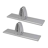 2 Stück Büro Schreibtischtrennwand Clip, Tischfuß für Plexiglass, Klemmhalter für Schutzwand, für Spuckschutz, Fuß für Spuckschutz, Plexiglashalter, Max Schirm-Dicke: 5-25mm